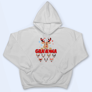 Lovely Reindeer Squad - Personalized Custom T Shirt - Birthday, Loving, Funny Gift for Grandma/Nana/Mimi, Mom, Wife, Grandparent - Suzitee Store