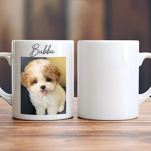 Custom Photo My Furreal And Unconditional Love - Personalized Custom Mug - Personalized Gift for Dog/Cat Lovers, Pet Lovers, Dog Mom, Cat Mom, Dog Dad, Cat Dad