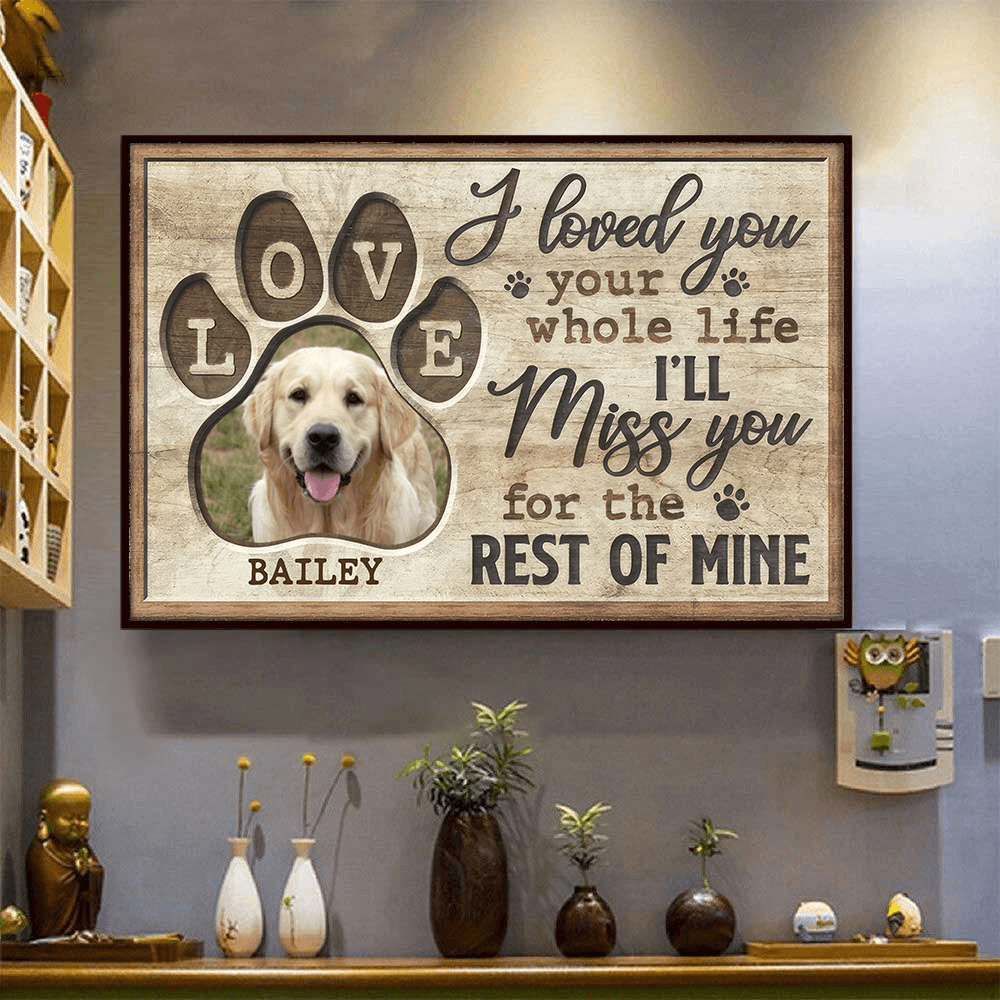 Custom Photo Memorial You Would Have Lived Forever | Personalized Sympathy Gifts for Pet Lovers, Dog Mom, Dog Dad, Cat Mom, Cat Dad | Poster