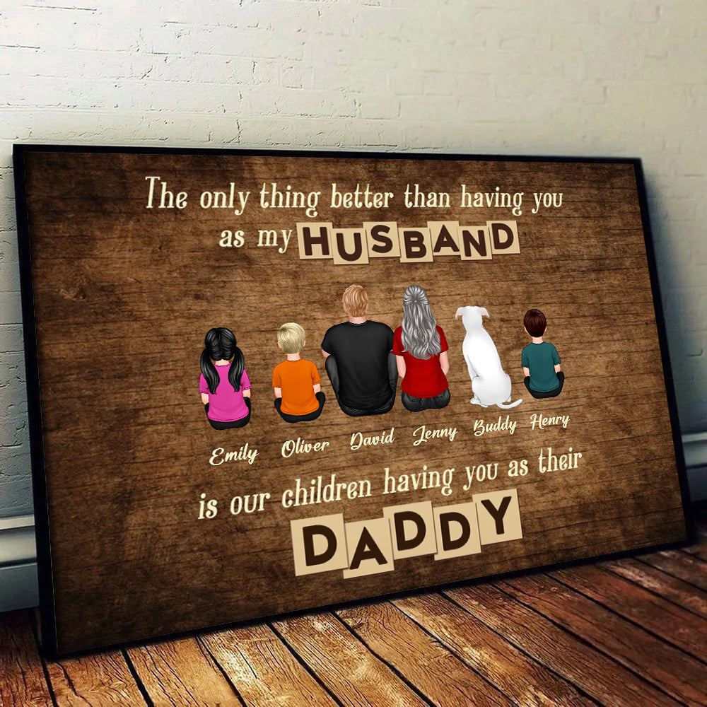 The Only Thing Better Than - Personalized Poster/Canvas - Gift For Family Members, Mom and Dad