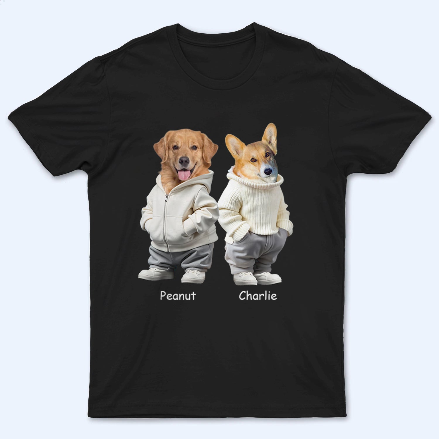 Custom Photo Cute Dog - Personalized Custom T Shirt - Gift For Dog Lovers, Pet Lovers, Dog Mom, Dog Dad 2