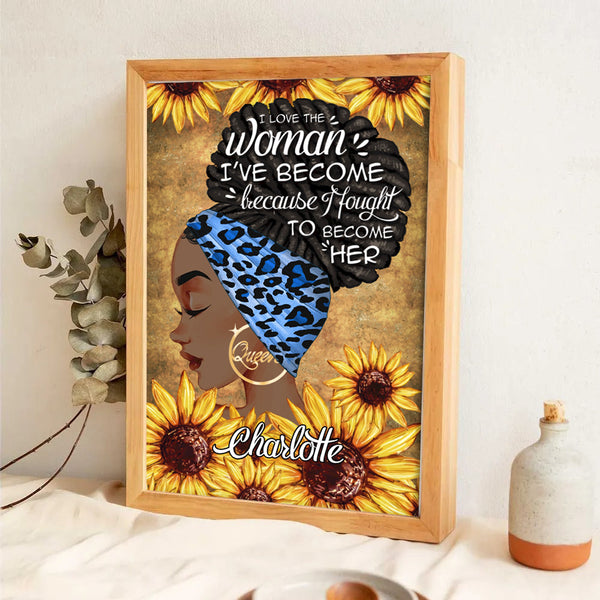 I Am The Storm - Personalized Poster/Canvas Prints - Gift for Black Woman, Black Girl, African American, Black History Month, Juneteenth