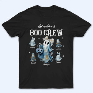 Grandma's Boo Crew - Personalized Custom T Shirt - Halloween Gift for Grandma, Nana, Grammy, Mom