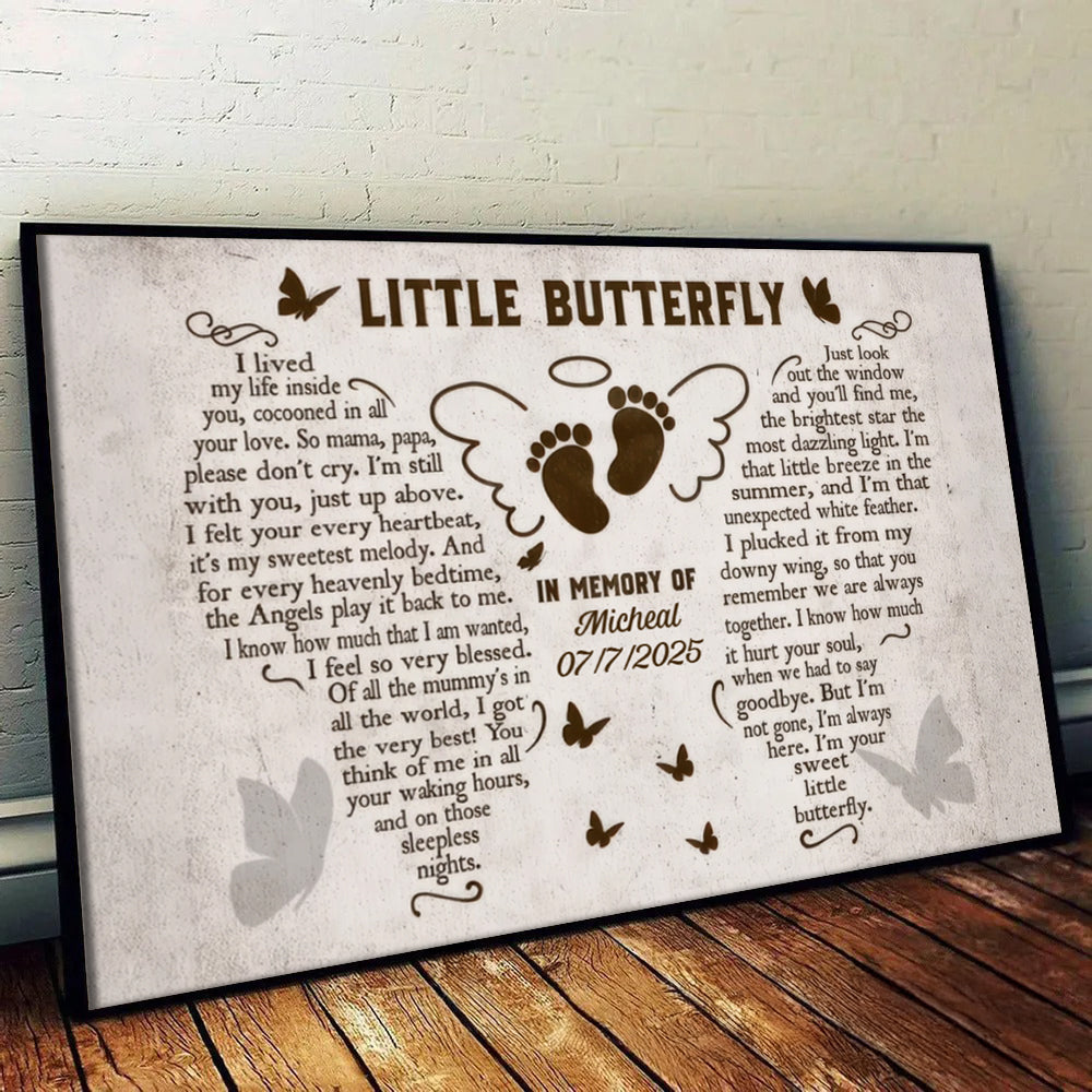 Custom Miscarriage Memorial Gift - Personalized Poster/Canvas - Pregnancy Loss, Baby Loss Wall Art