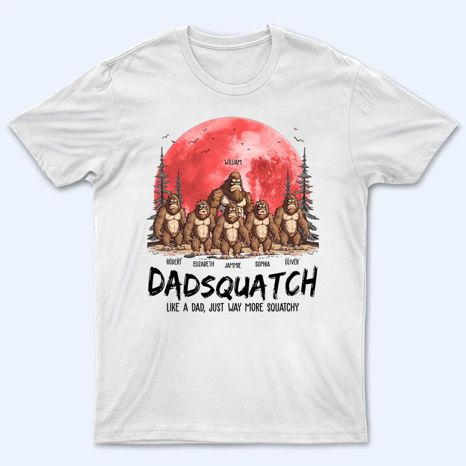 Grandpasquatch & Grandmasquatch - Personalized Custom T Shirt - Gift for Grandma/Grandpa, Mom/Dad/, Grandparent, Mother's Day, Father's Day - Suzitee Store