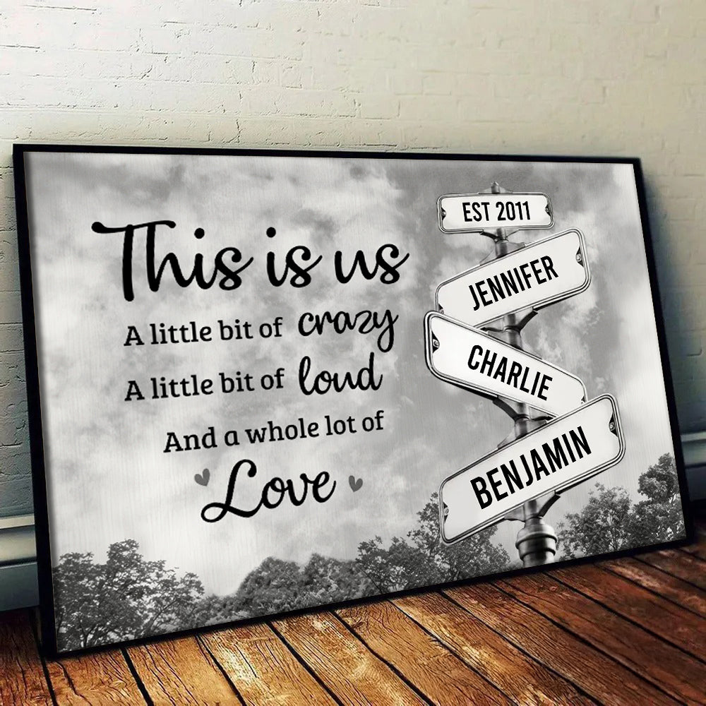 This Is Us, Full Of Love Family - Personalized Poster/Canvas Prints - Gift For Family Members, Mom and Dad 1