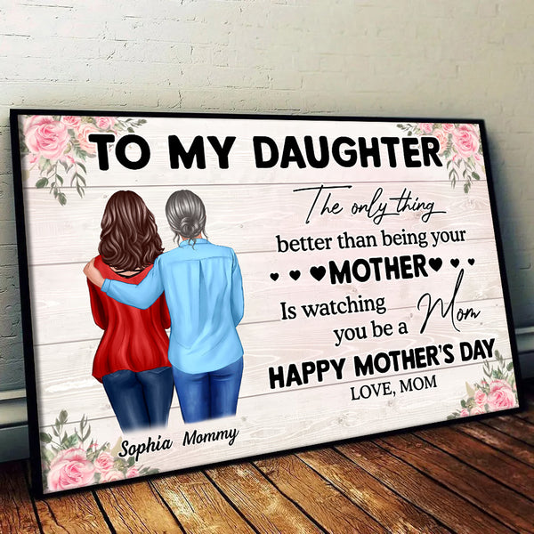 To My Daughter From Mom - Personalized Poster/Canvas Prints - Mother's Day Gift For Daughter