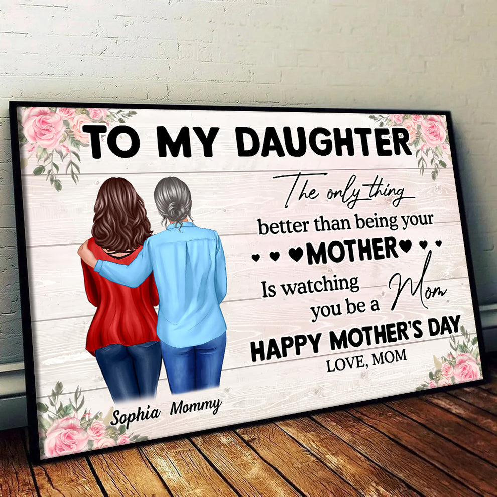 To My Daughter From Mom - Personalized Poster/Canvas Prints - Mother's Day Gift For Daughter