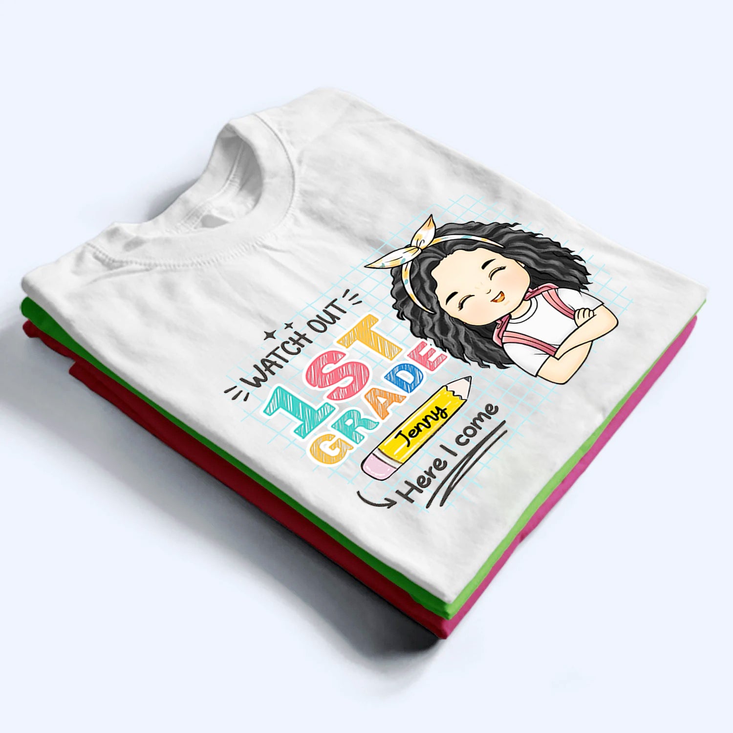 Watch Out Here I Come - Custom Kid Shirt for Back To School | Personalized Gift for Student, Son, Daughter | Kindergarten, Pre-K, Preschool