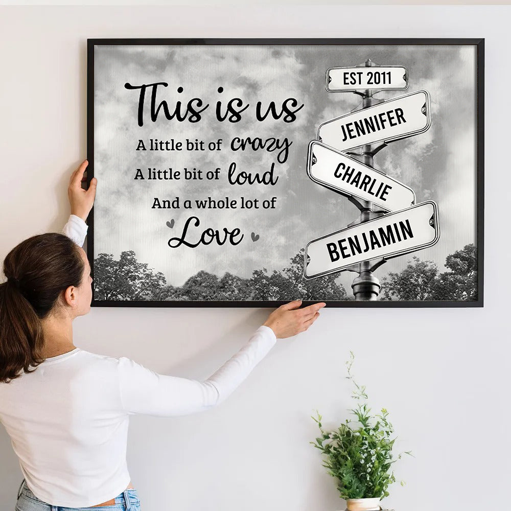 This Is Us, Full Of Love Family - Personalized Poster/Canvas Prints - Gift For Family Members, Mom and Dad 2
