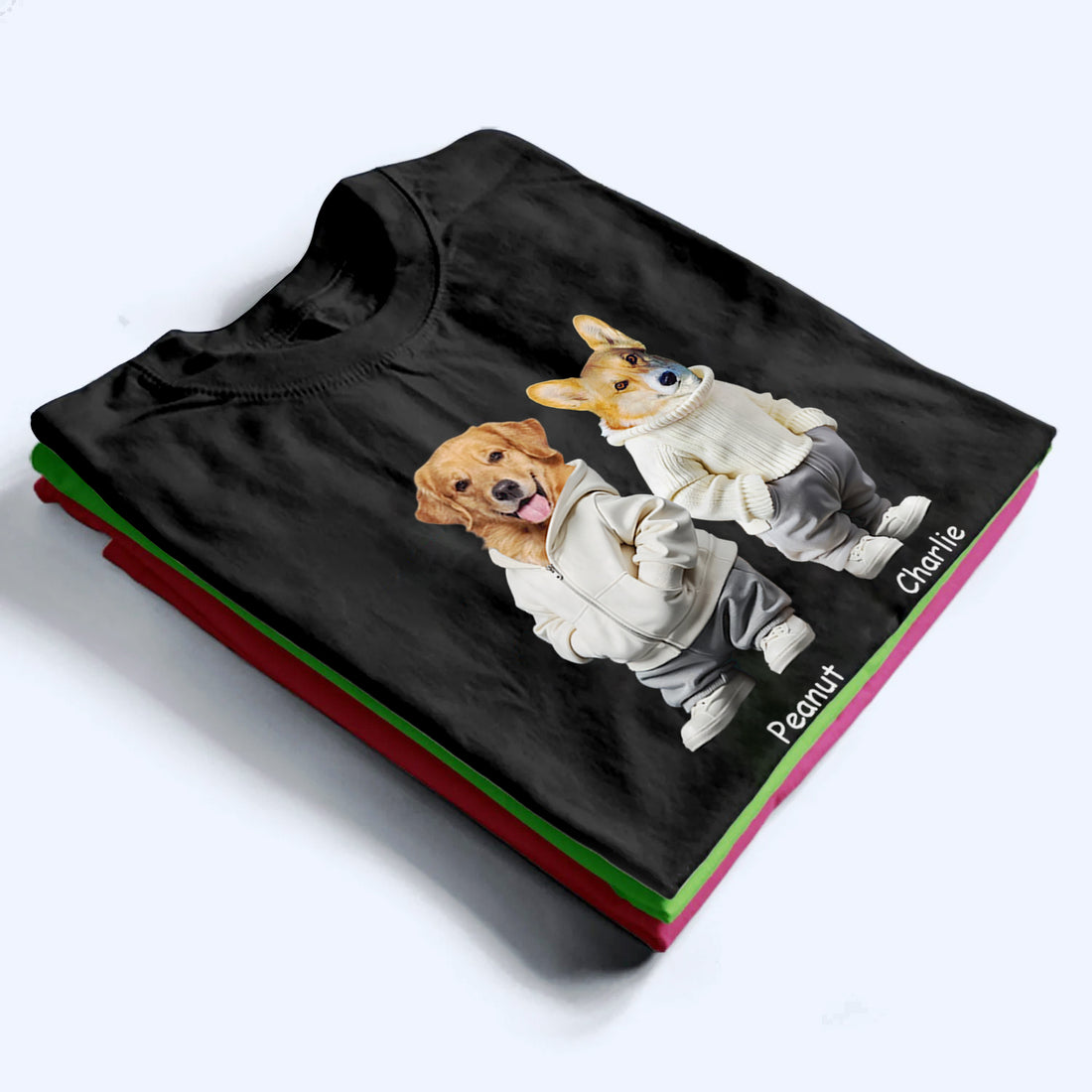 Custom Photo Cute Dog t-shirt, alternate view 3