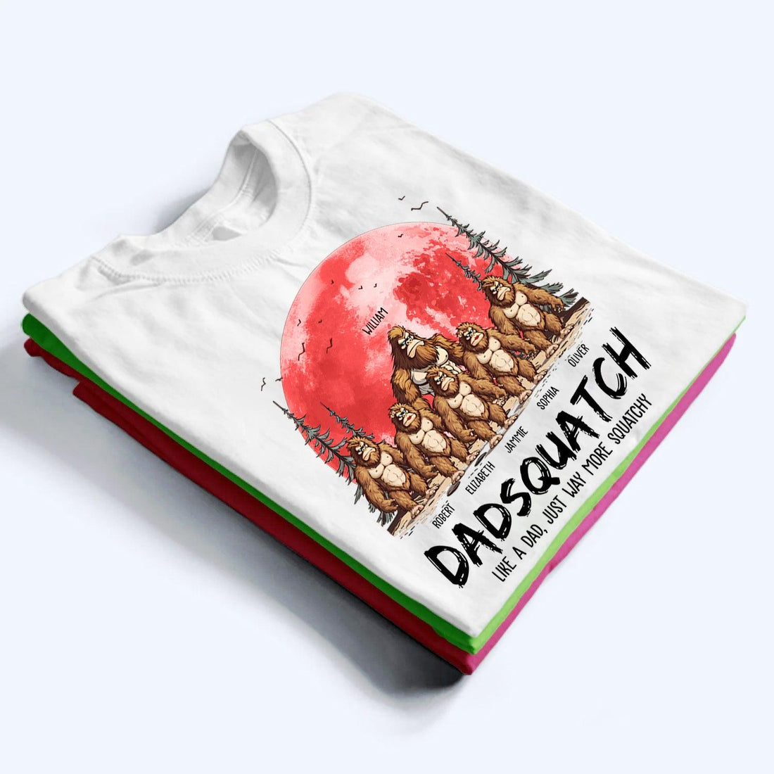 Grandpasquatch & Grandmasquatch - Personalized Custom T Shirt - Gift for Grandma/Grandpa, Mom/Dad/, Grandparent, Mother's Day, Father's Day - Suzitee Store