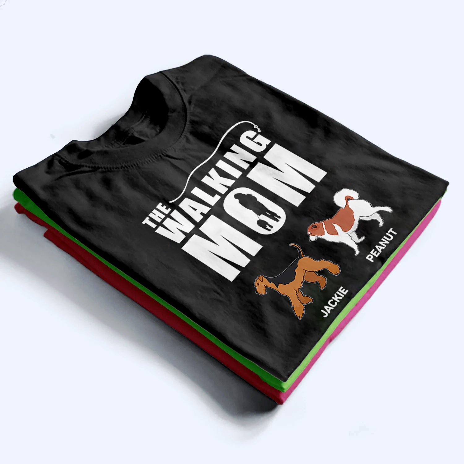 The Walking Dad - Personalized Custom T Shirt - Gift for Dog Mom, Dog Dad, Dog Lovers