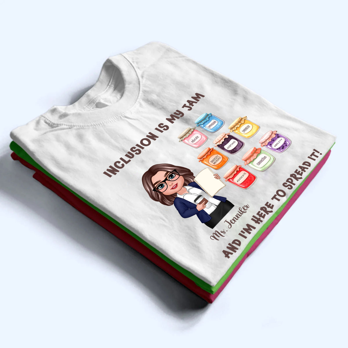 Teacher Teaching Is My Jam - Personalized Custom Shirt - Back To School Gift For Teacher, Educator, Kindergarten, Preschool, Pre K, Paraprofessional