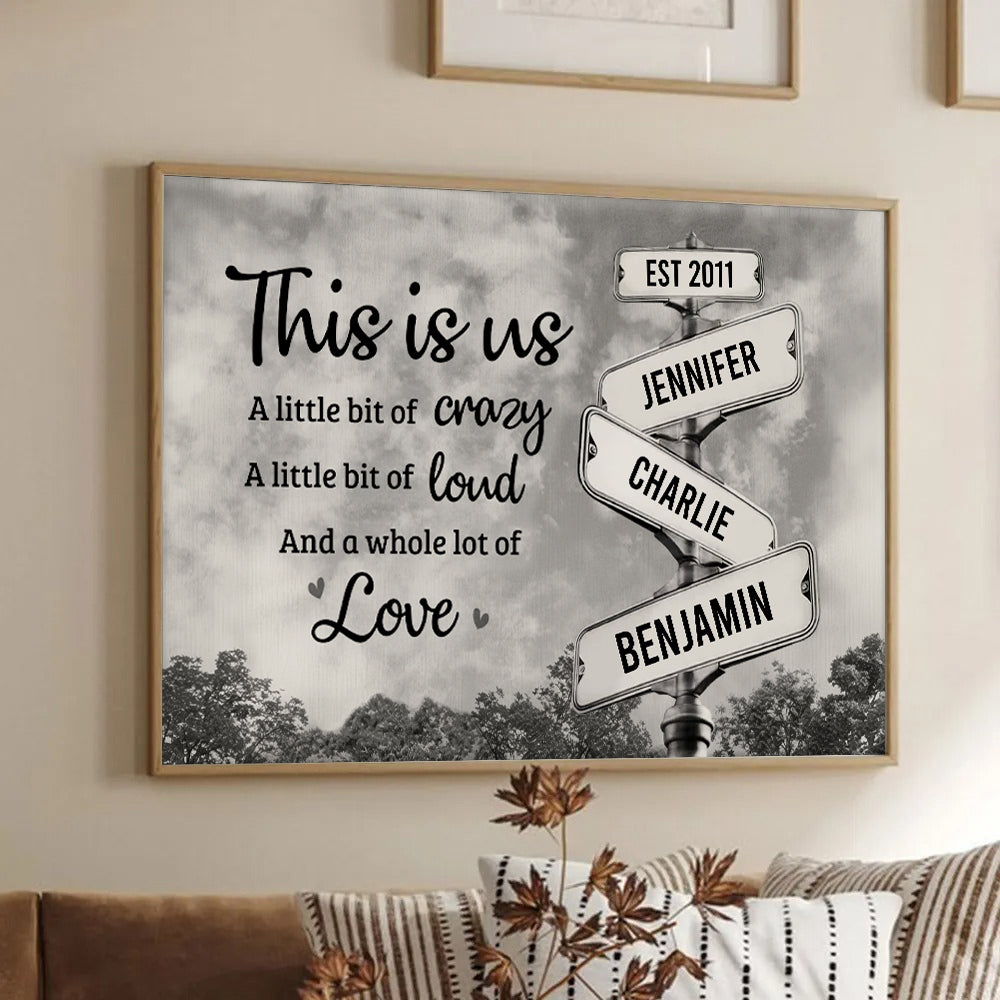 This Is Us, Full Of Love Family - Personalized Poster/Canvas Prints - Gift For Family Members, Mom and Dad 3