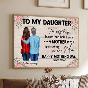 To My Daughter From Mom - Personalized Poster/Canvas - Mother's Day Gift For Daughter