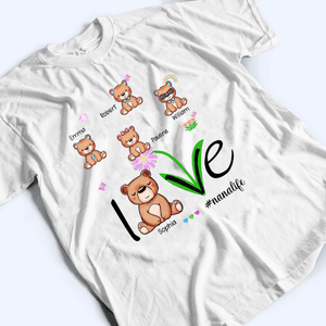 Love Grandma Life - Personalized Custom T Shirt - Gift for Grandma/Nana/Mimi, Mom, Wife, Grandparent - Suzitee Store