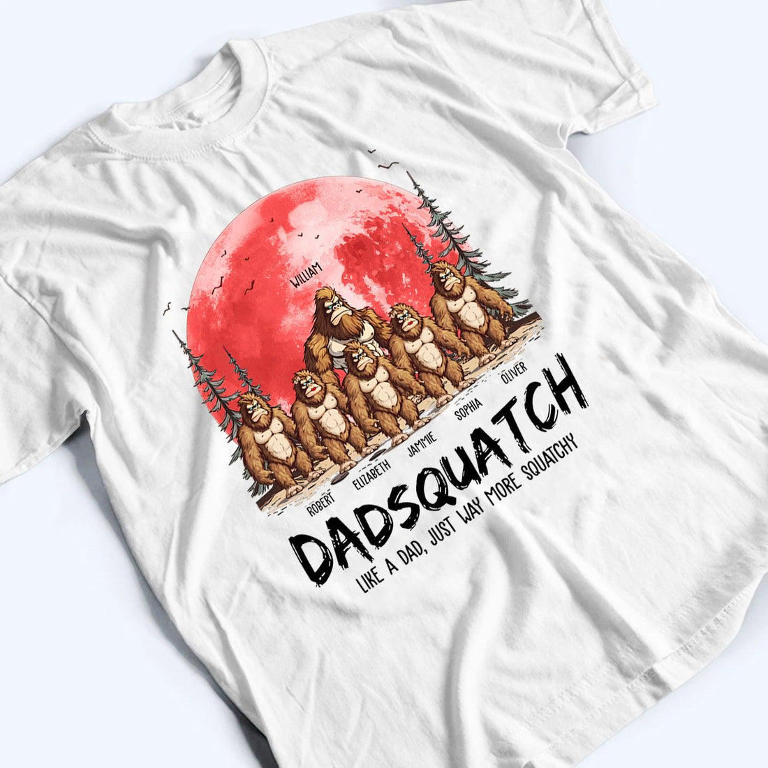 Grandpasquatch & Grandmasquatch - Personalized Custom T Shirt - Gift for Grandma/Grandpa, Mom/Dad/, Grandparent, Mother's Day, Father's Day - Suzitee Store