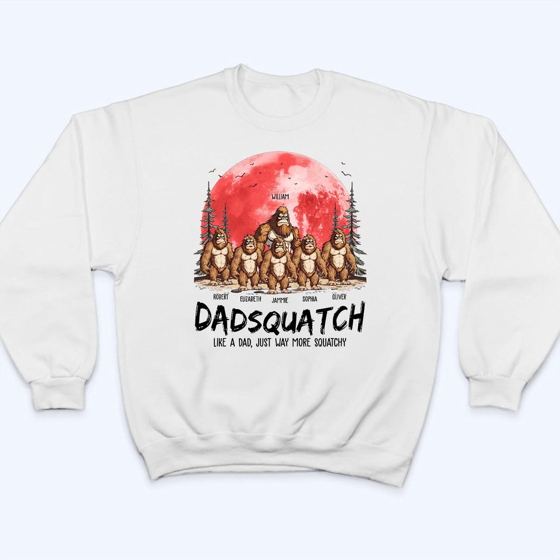 Grandpasquatch & Grandmasquatch - Personalized Custom T Shirt - Gift for Grandma/Grandpa, Mom/Dad/, Grandparent, Mother's Day, Father's Day - Suzitee Store