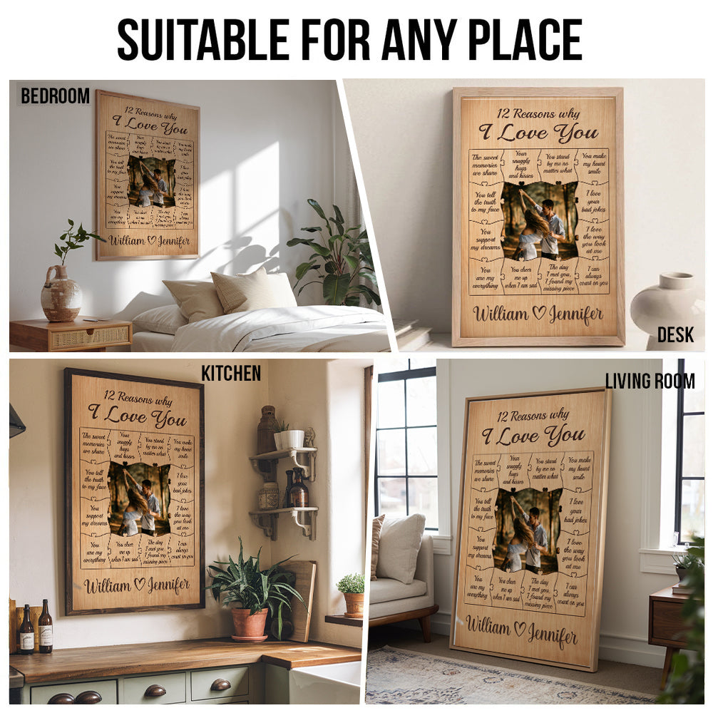 Custom Photo The Sweet Memories We Share Couple poster, kitchen and living room