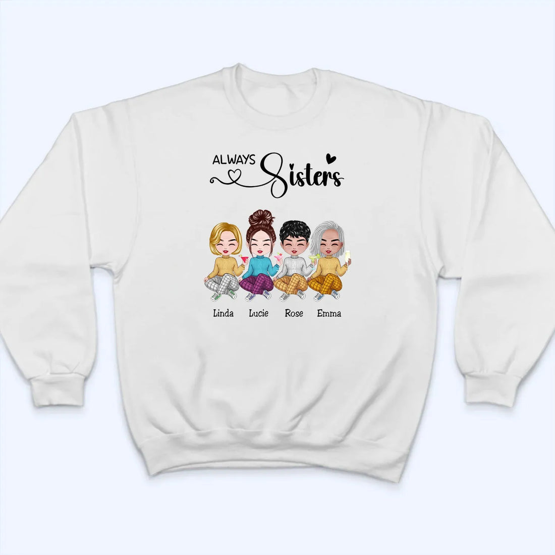 Sisters personalized t-shirt, alternate view 4