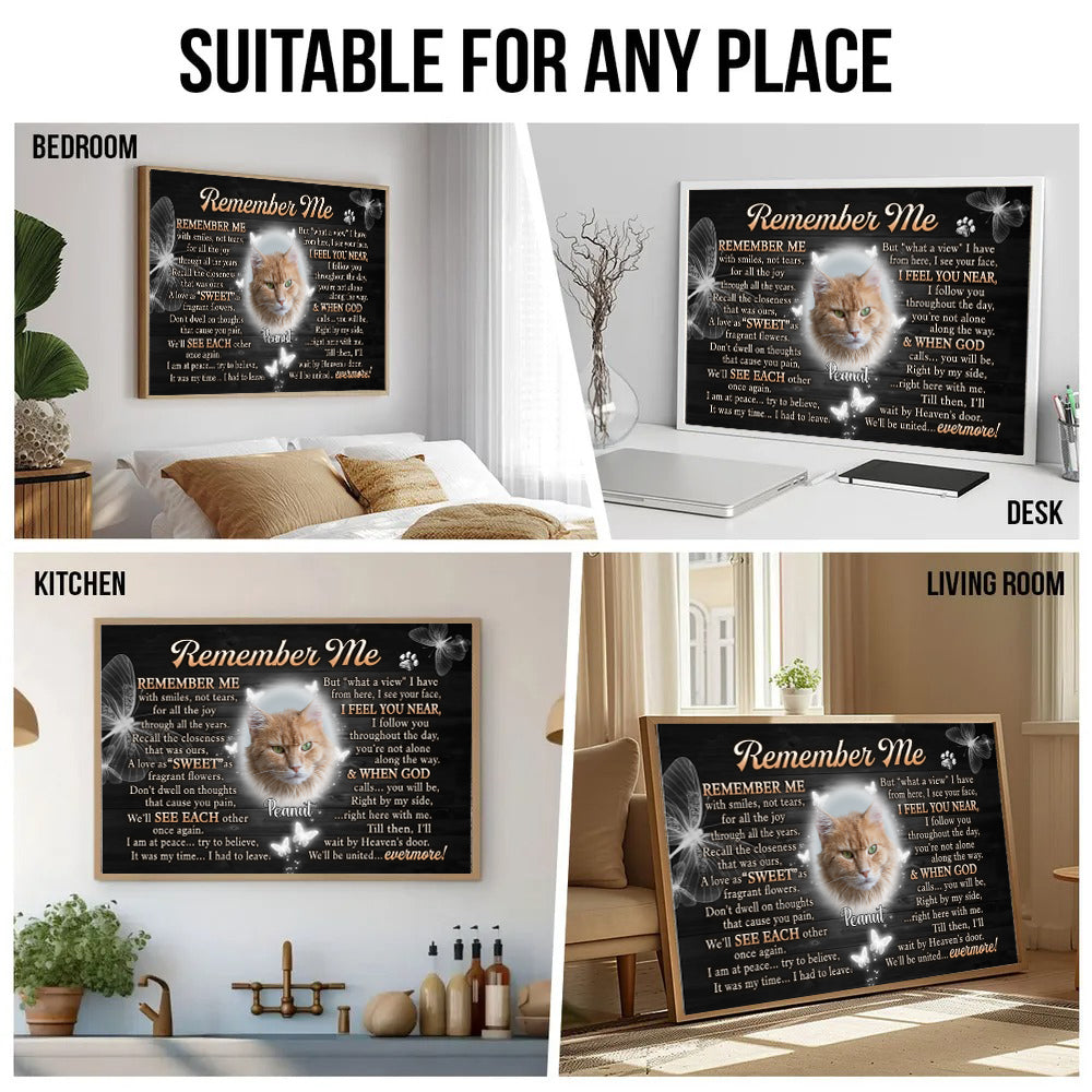 Custom Photo You Will Be Right By My Side - Personalized Poster/Canvas - Memorial Gift For Dog Lovers, Cat Lovers, Pet Lovers