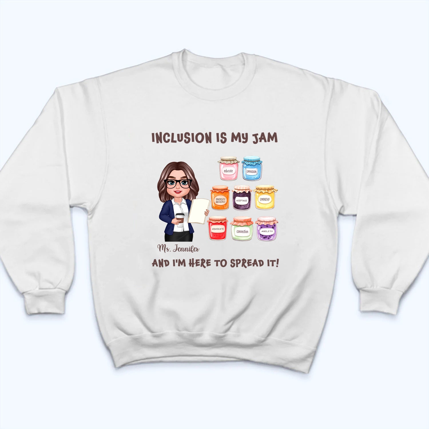 Teacher Teaching Is My Jam - Personalized Custom Shirt - Back To School Gift For Teacher, Educator, Kindergarten, Preschool, Pre K, Paraprofessional