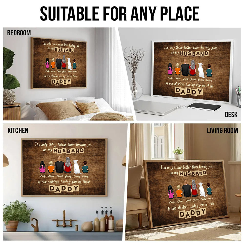 The Only Thing Better Than - Personalized Poster/Canvas - Gift For Family Members, Mom and Dad