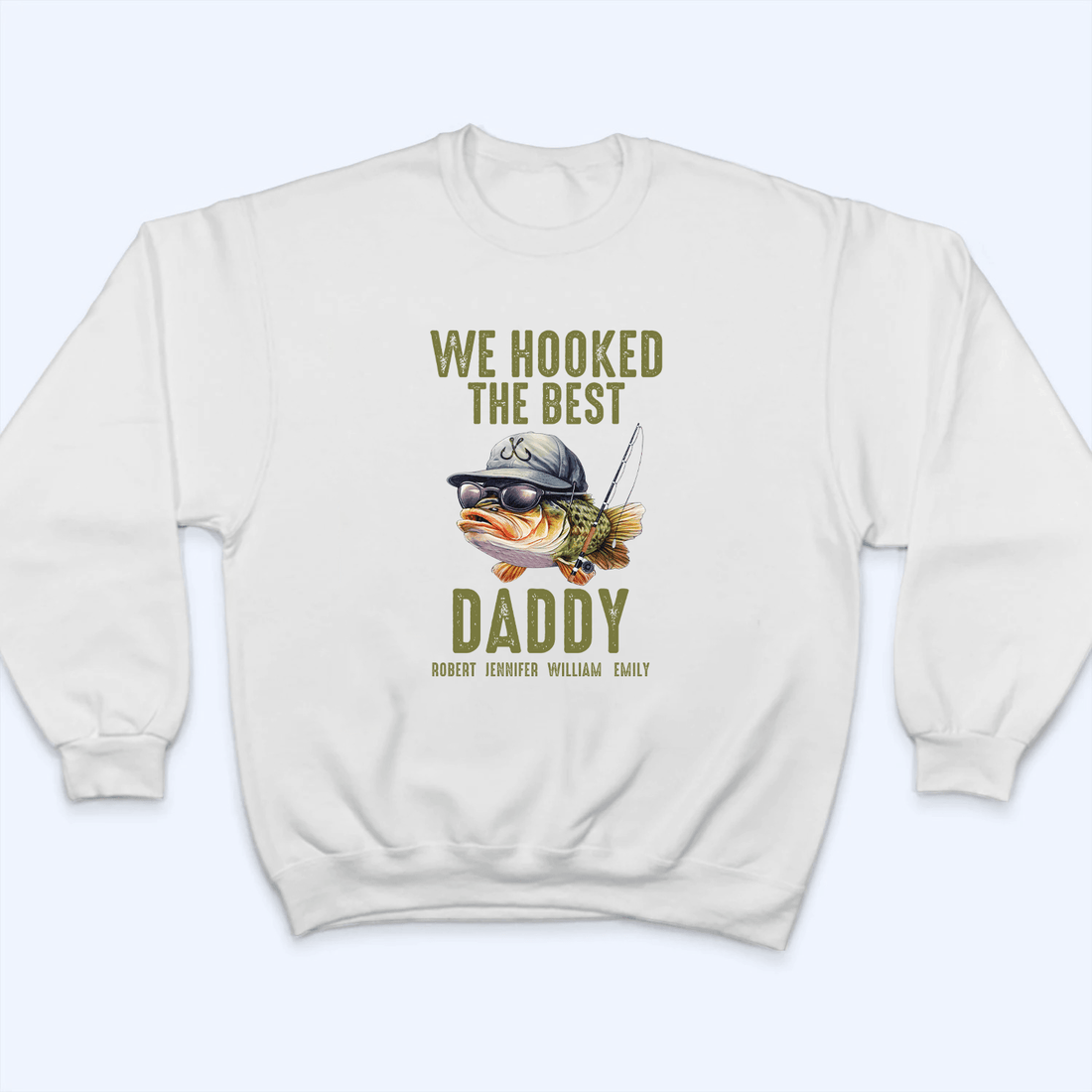 Personalized We Hooked The Best Daddy Fishing t-shirt, alternate view 5