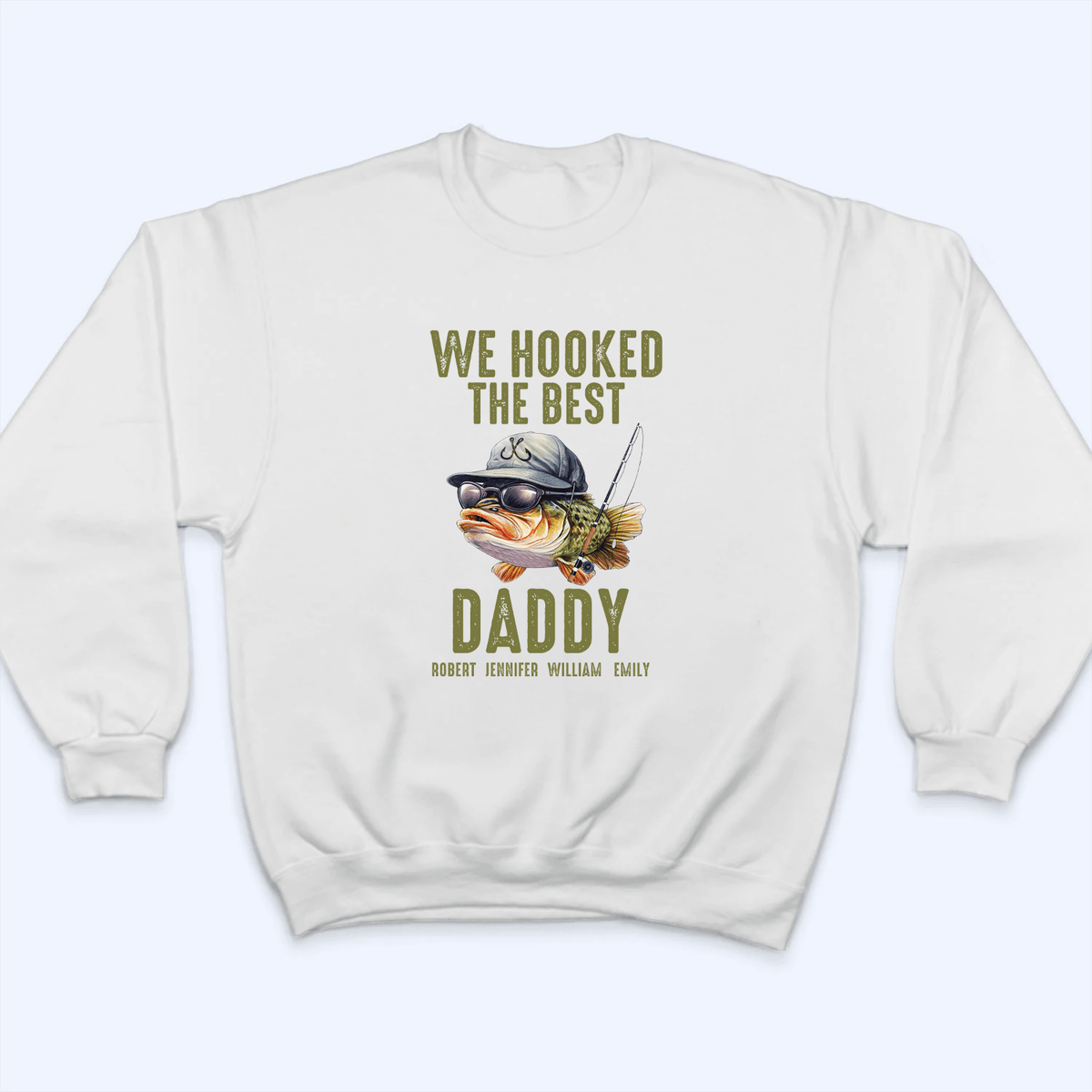 We Hooked The Best Daddy Fishing - Personalized Custom T Shirt - Father's Day Gift for Dad, Papa, Grandpa, Daddy, Dada - Suzitee Store