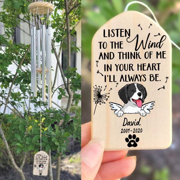 Custom Memorial Gift wind chime, alternate view 3