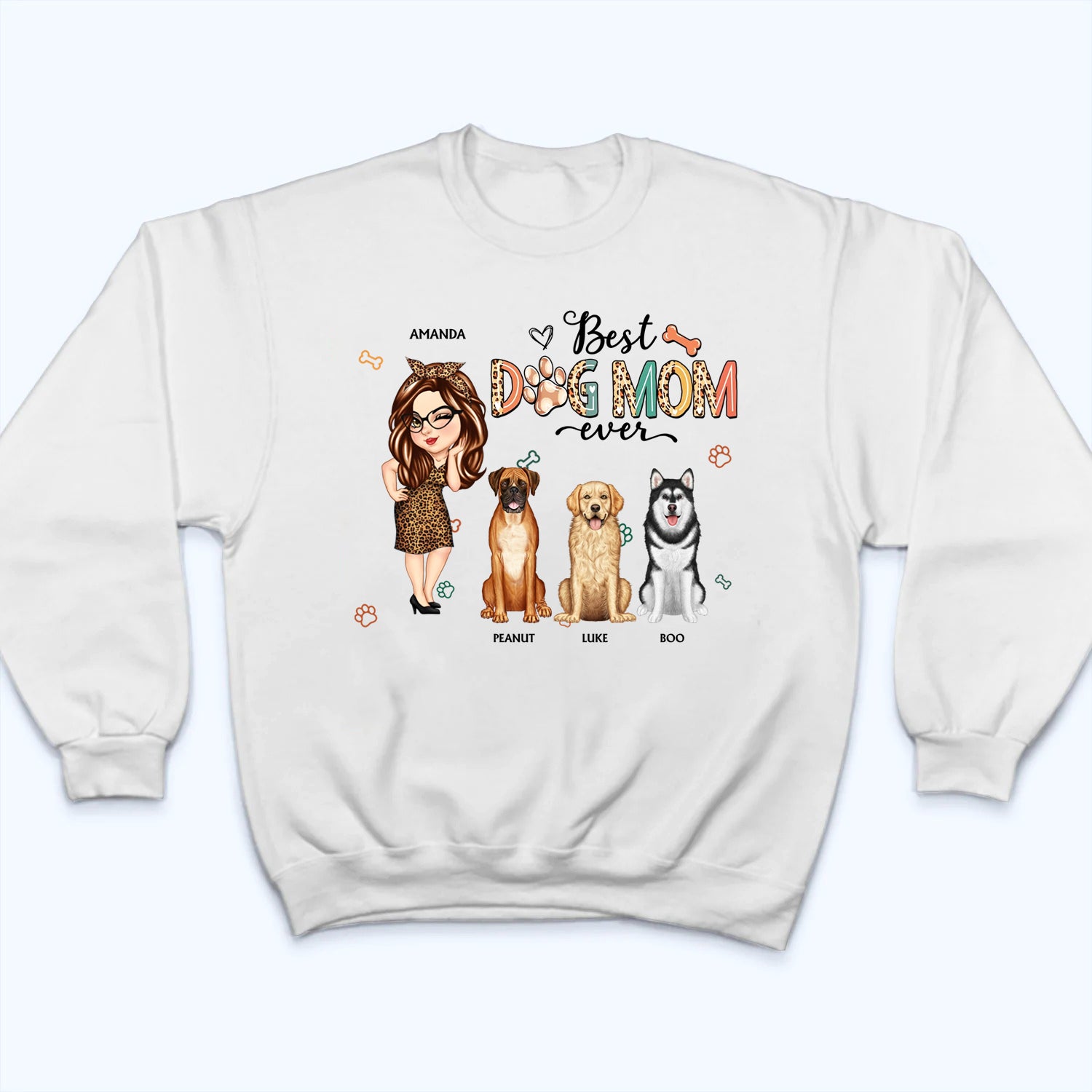 Best Dog Mom Ever - Personalized Custom T-Shirt - Gift for Women, Dog Mom, Dog Lovers