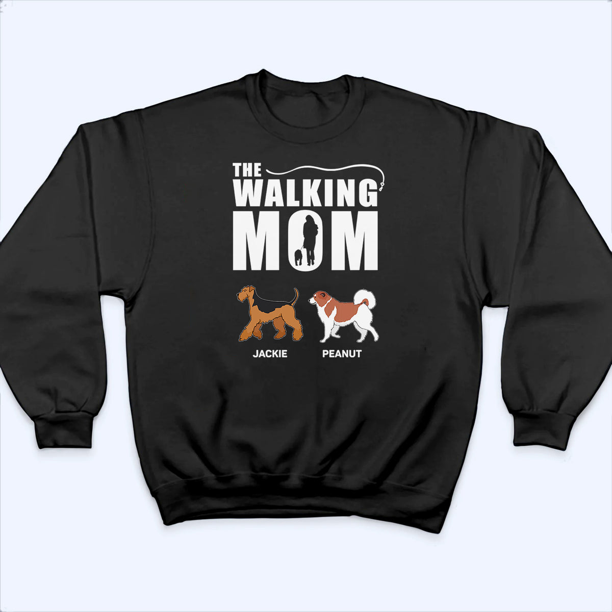 The Walking Dad - Personalized Custom T Shirt - Gift for Dog Mom, Dog Dad, Dog Lovers