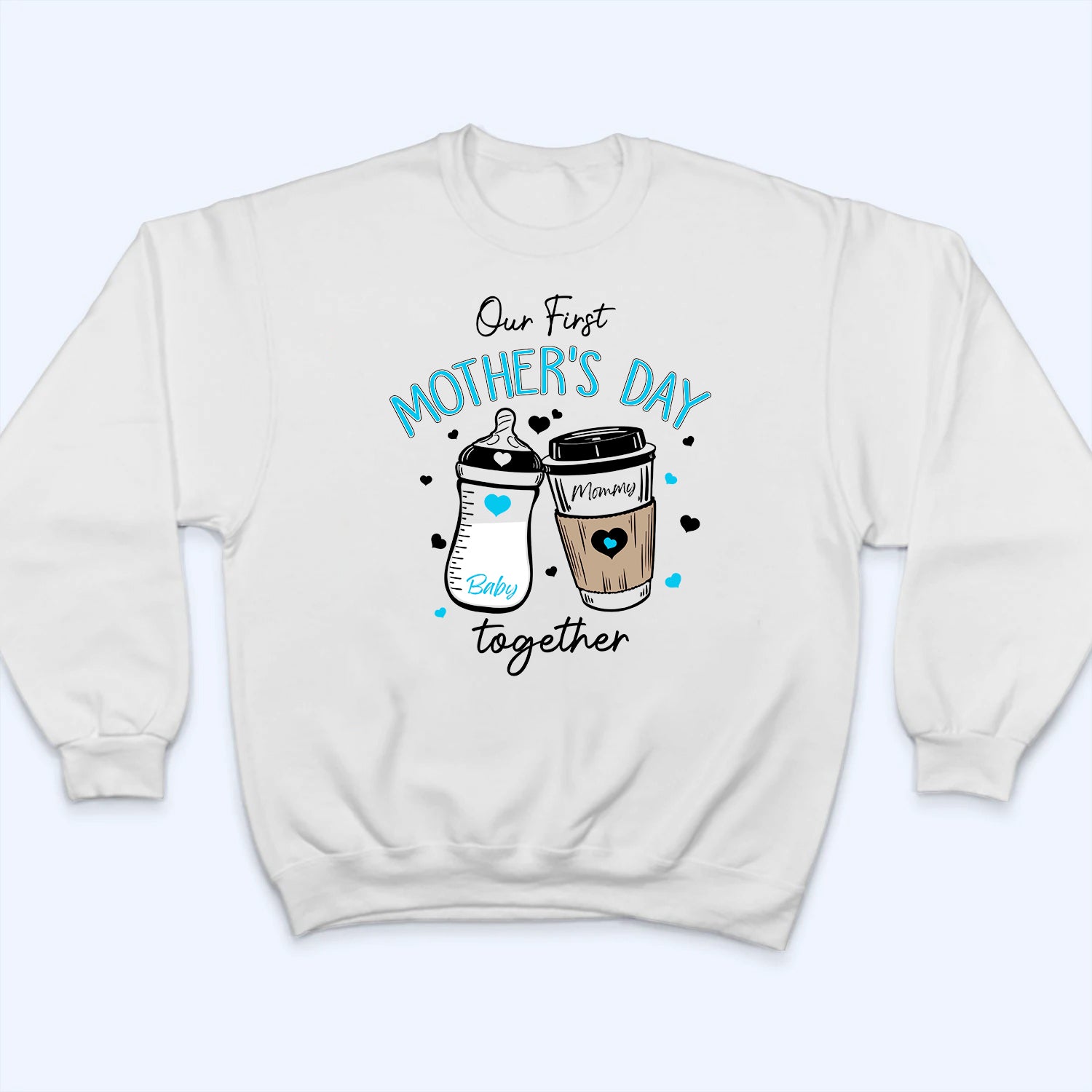 Our First Mother's Day 2025 - Personalized Custom T Shirt - Gift for Mom & Baby, Mother's Day Gift