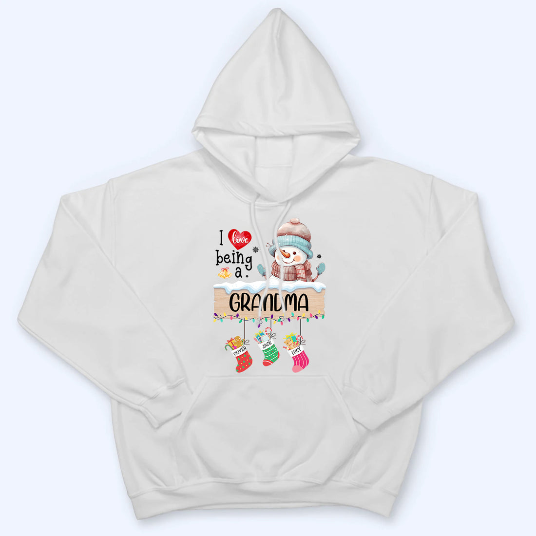 I Love Being A Grandma - Personalized Custom T Shirt - Christmas, Birthday, Loving, Funny Gift for Grandma, Grandpa