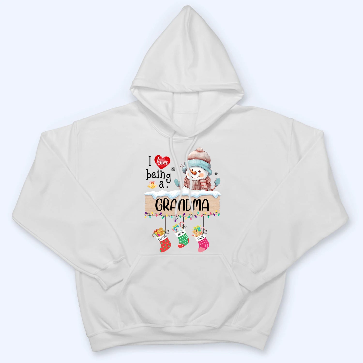 I Love Being A Grandma - Personalized Custom T Shirt - Christmas, Birthday, Loving, Funny Gift for Grandma, Grandpa