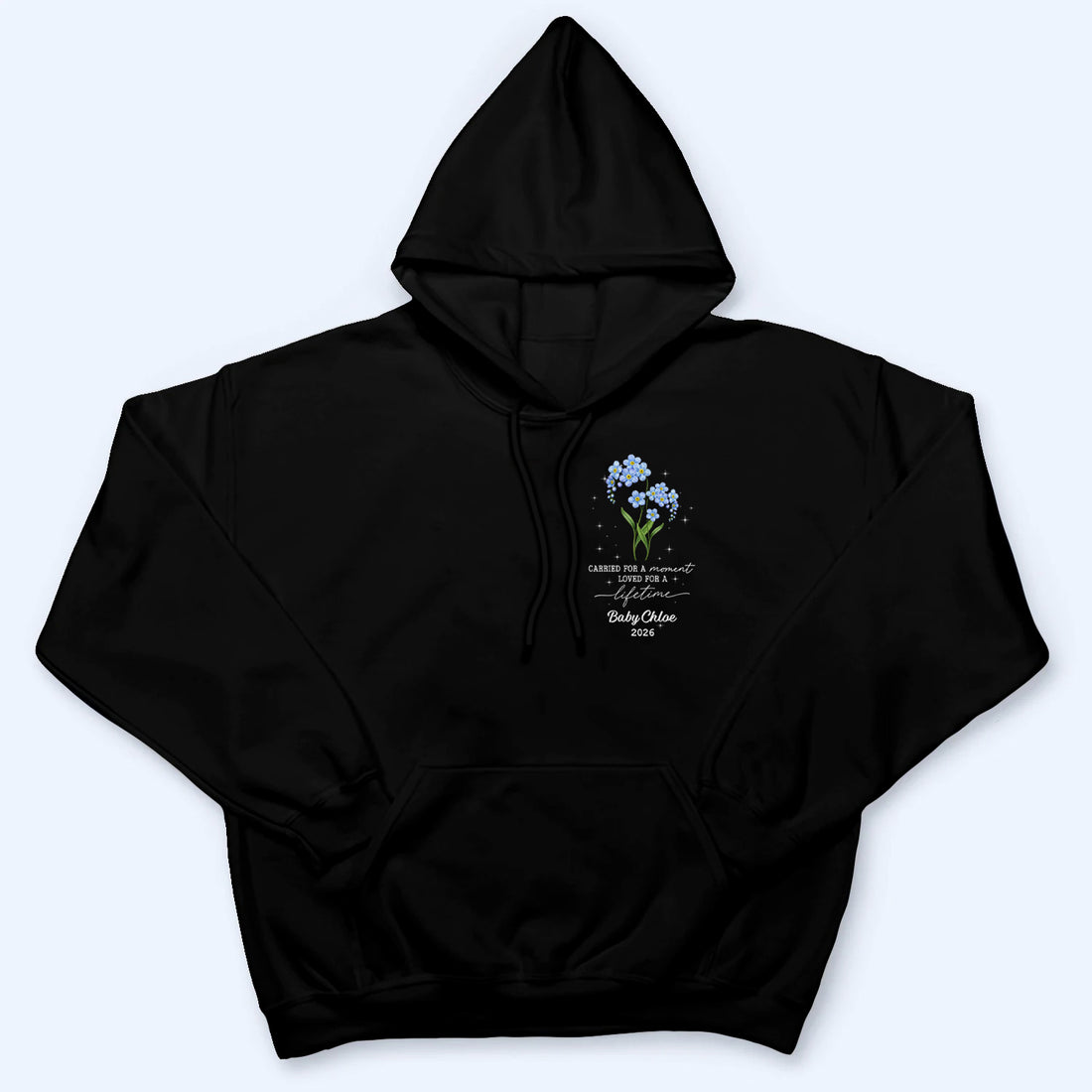 Tiny Bloom Forever Memorial - Personalized Custom T Shirt - Memorial Sympathy Gifts For Loss Of Mom, Dad