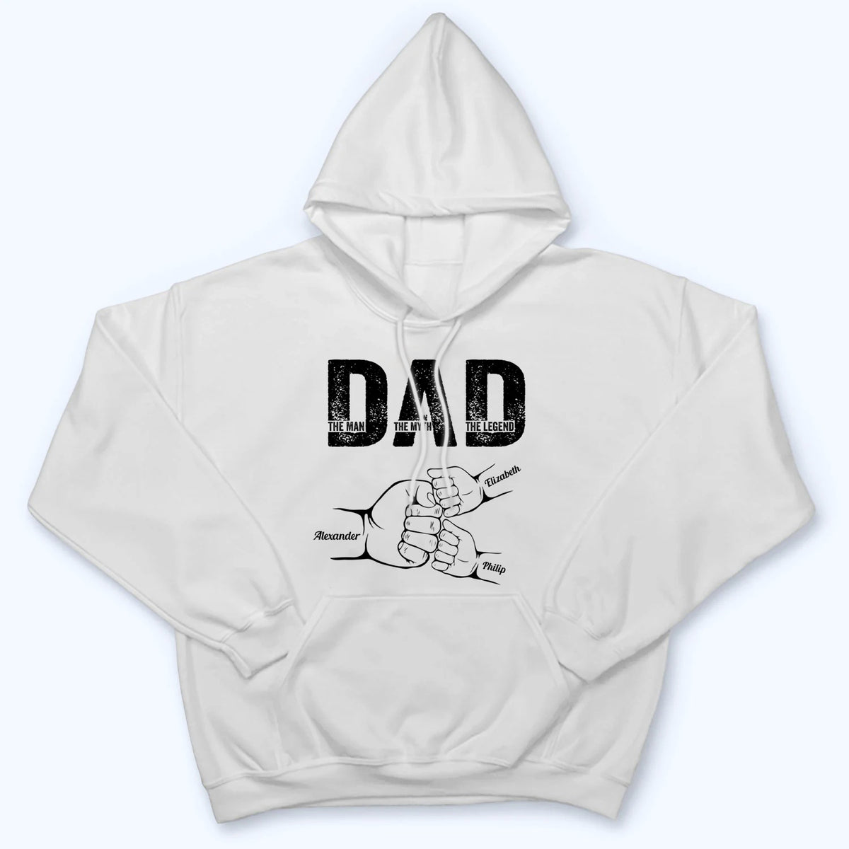 Dad The Man The Myth The Legend - Personalized Custom T Shirt - Gift for Dad,  Daddy, Father's Day