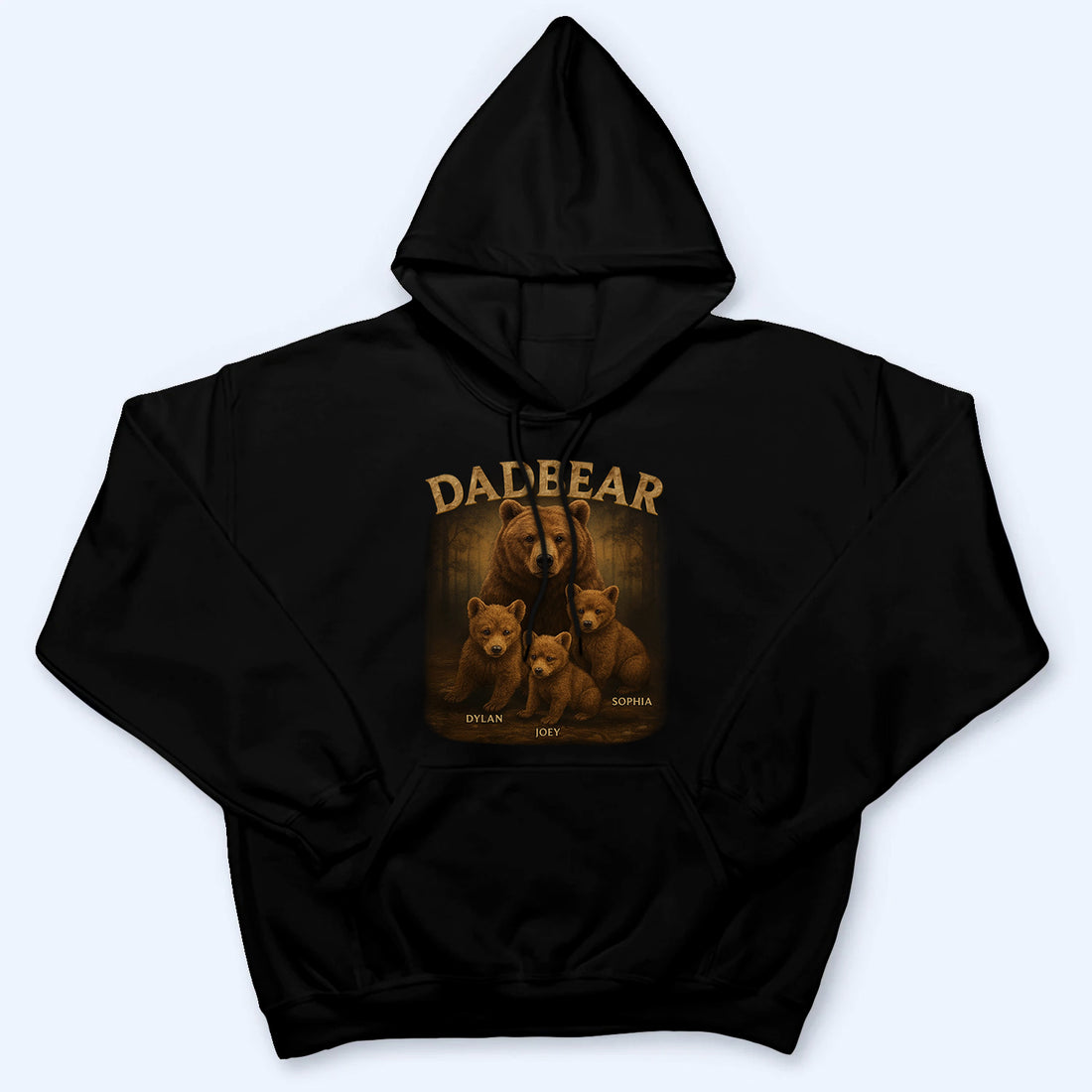Personalized Papa Bear, Always There To Protect His Cubs t-shirt, alternate view 5