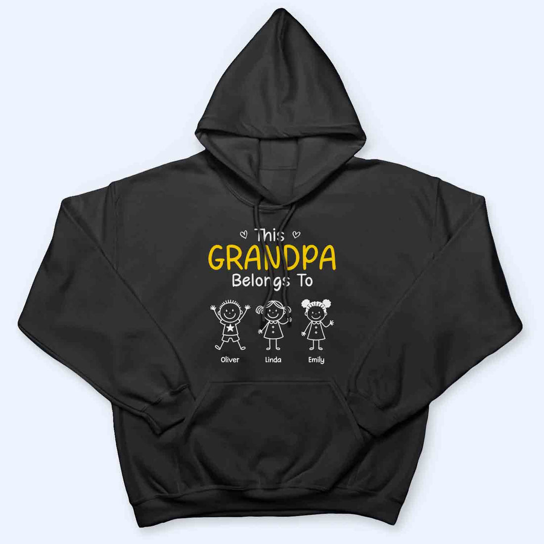This Grandpa/Grandma Belongs To - Personalized Custom T Shirt - Gift For Grandpa/Grandma, Mom/Dad