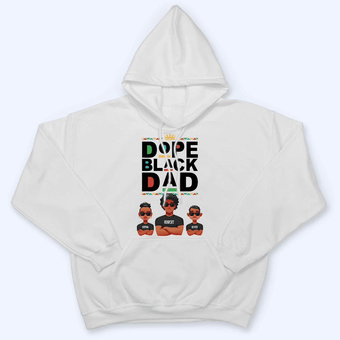 Personalized Dope Black Dad t-shirt, alternate view 5
