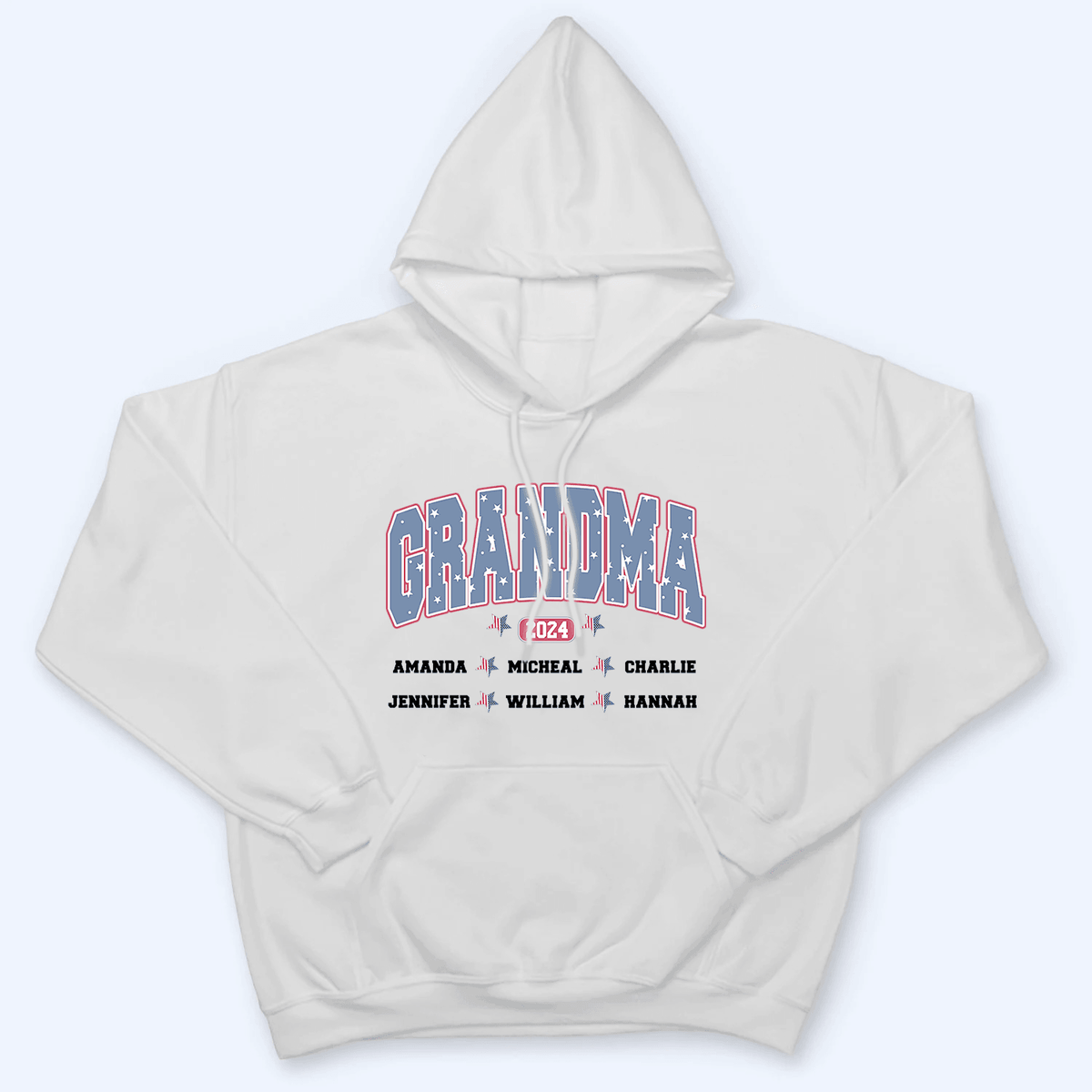 4th of July Grandma EST - Personalized Custom T Shirt - Gift for Grandma/Nana/Mimi, Mom, Wife, Grandparent