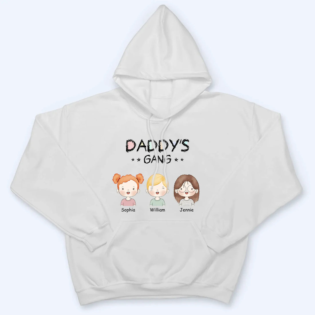 Personalized Daddy Gang With Grandkids t-shirt, alternate view 5