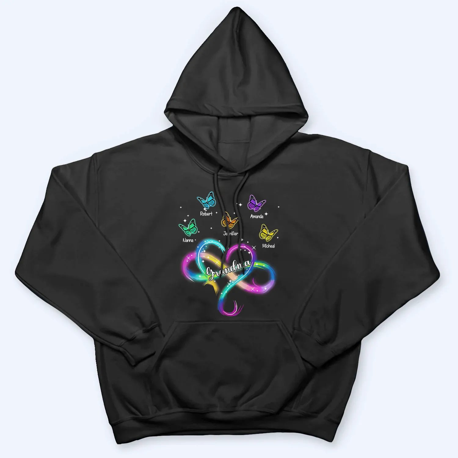 Grandma Infinity Heart - Personalized Custom T Shirt - Gift for Grandma/Nana/Mimi, Mom, Wife, Grandparent 6