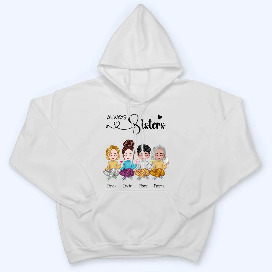 Sisters personalized t-shirt, alternate view 5