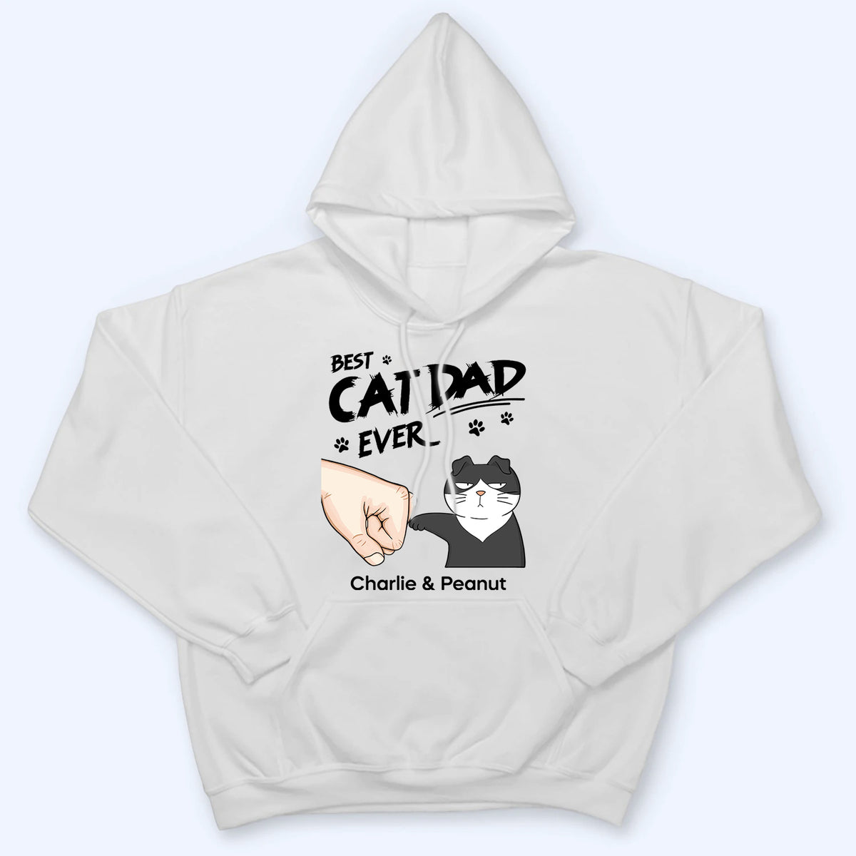 Best Cat Dad Ever - Personalized Custom T Shirt - Father's Day Gift For Cat Dad, Cat Lovers