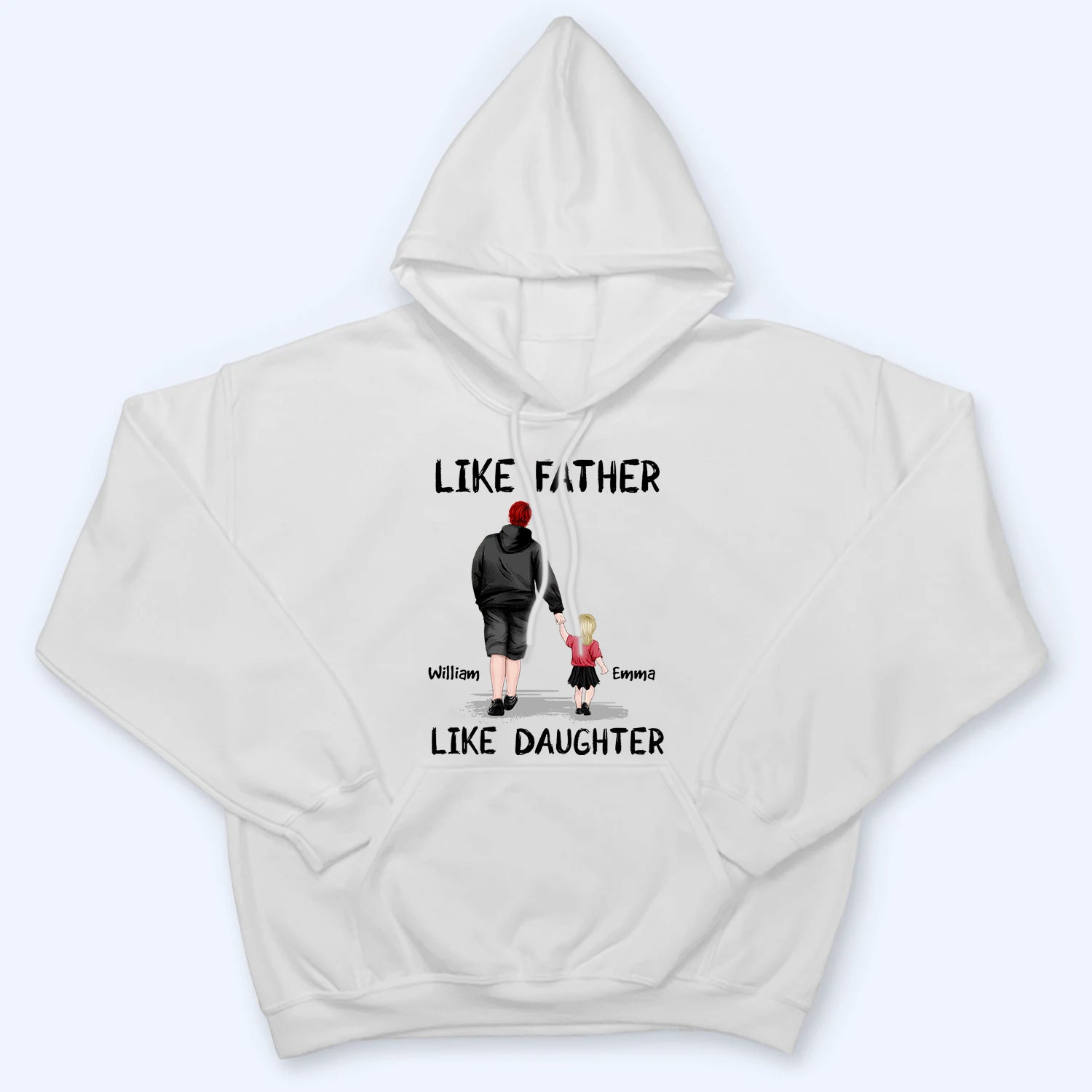 Like Father Like Daughter - Personalized Custom T Shirt -  Father‘s Day Gift For Dad, Daddy