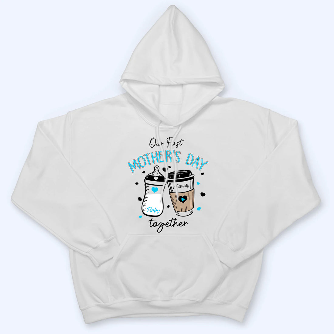 Our First Mother's Day 2026 - Personalized Custom T Shirt - Gift for Mom & Baby, Mother's Day Gift