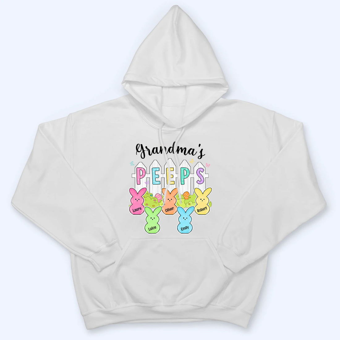 Grandma Peeps Easter - Personalized Custom T Shirt - Gift for Grandma/Grandparent