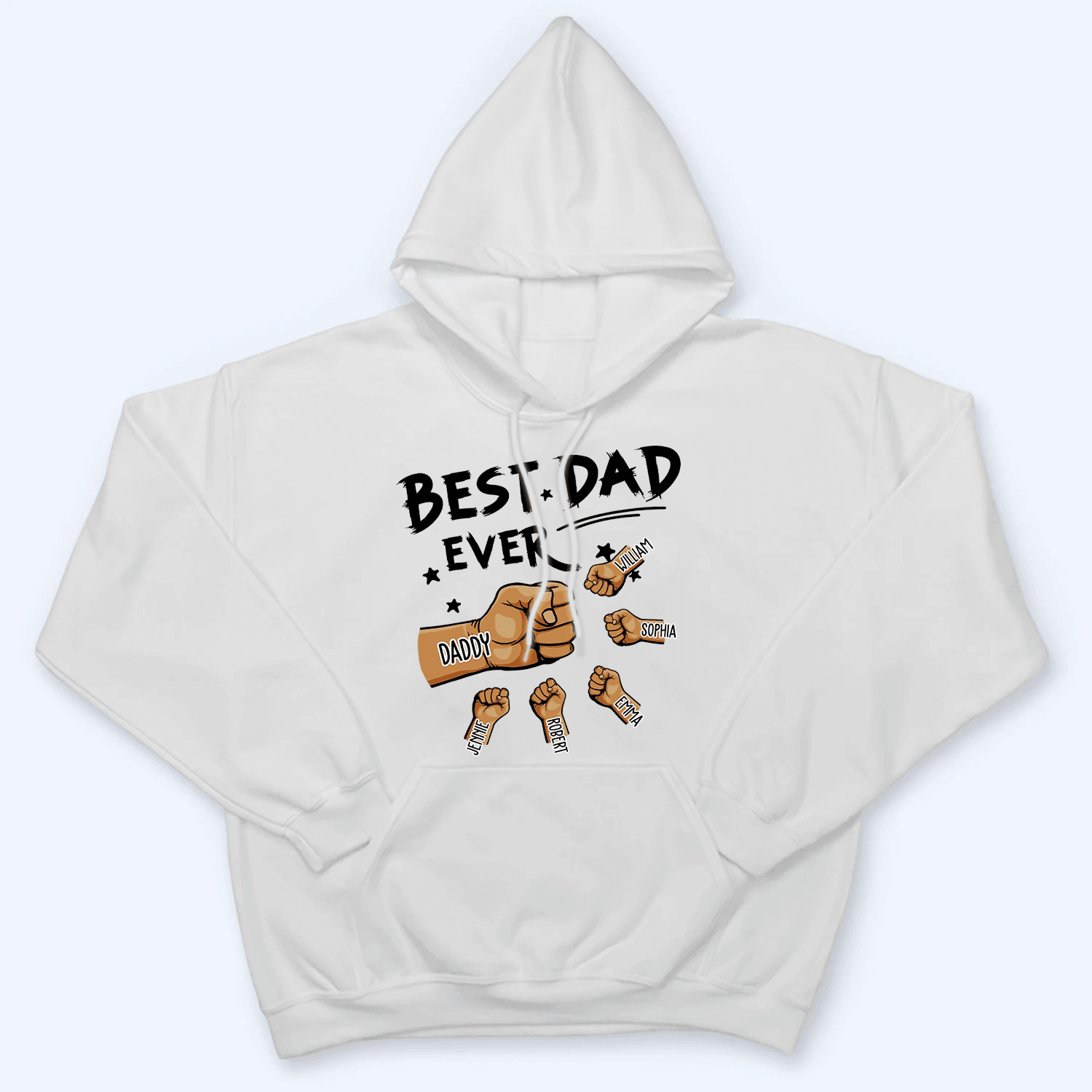 The Best Dad Ever - Personalized Custom T Shirt - Father's Day Gift for Dad, Papa, Grandpa, Daddy, Dada - Suzitee Store